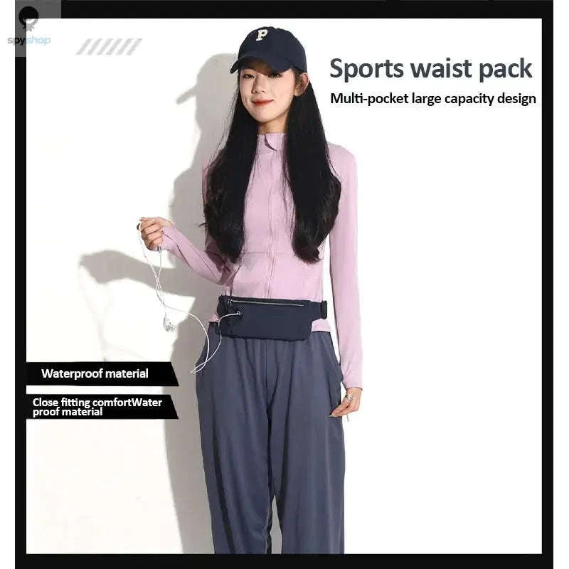 Running Waist Bag Sports Belt Pouch Mobile Phone Bag-Orange