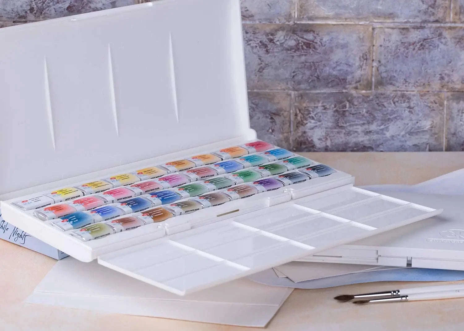 Russian White Nights Artists Grade Watercolour Paint Set-36 Colors Artist Set