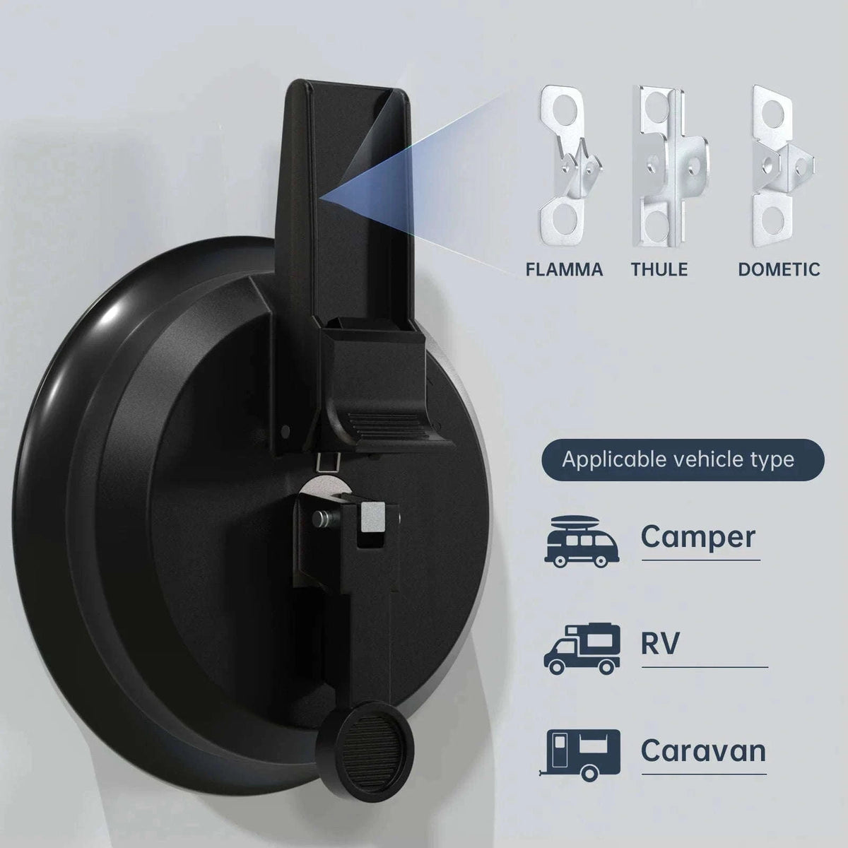 RV Awning Suction Foot Holder Bracket for Thule Fiamma Dometic-Default Title