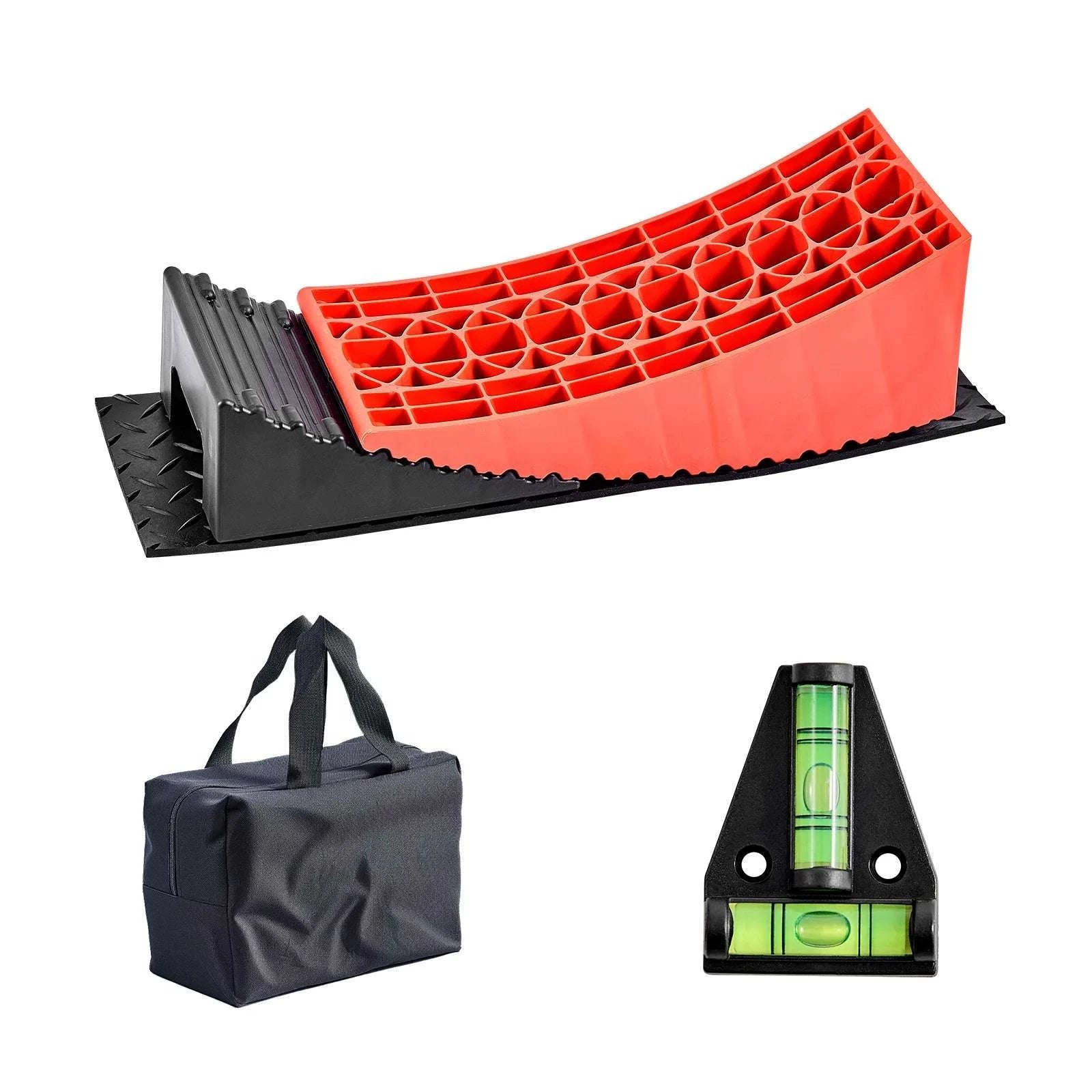 RV Camper Levelers Kit with Anti-Slip Mats, Bag & Level Tool-United States