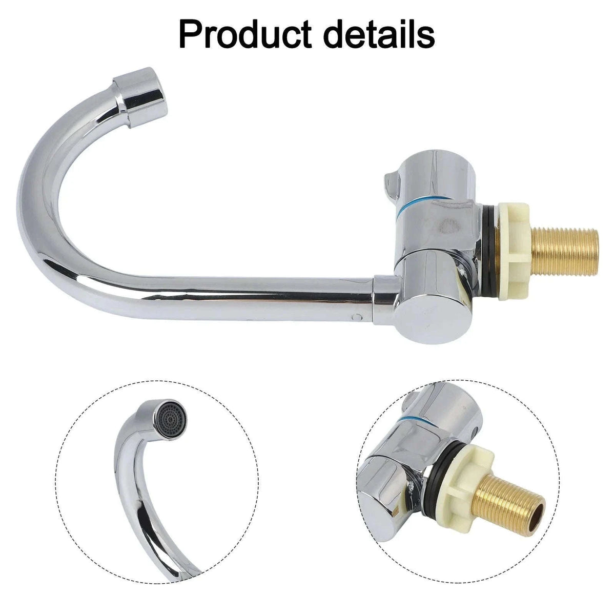 RV Interior Single Cold 360 Rotating Folding Faucet G1/2-A