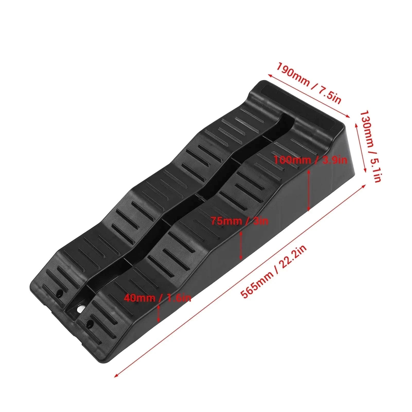 RV Leveling Ramps Blocks 3-Step 11000LBS Load Capacity Wheel Chock for Travel Trailer Camper Truck-black