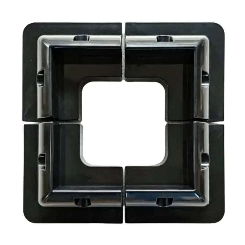 RV Solar Mounting Bracket Drill-Free Corner Kit-Black Corner Bracket