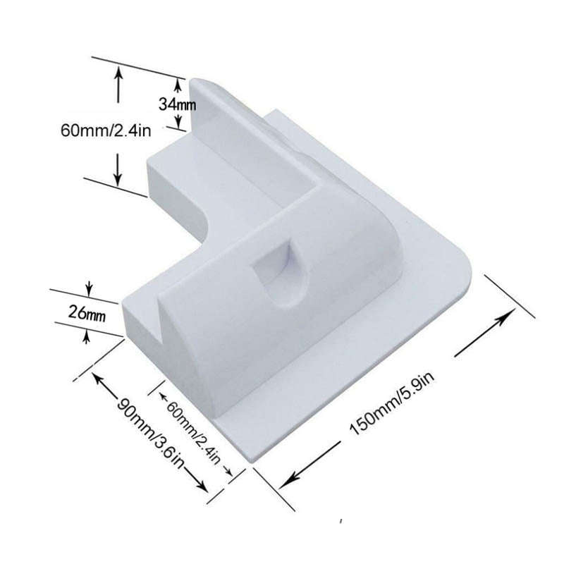 RV Solar Mounting Bracket Drill-Free Corner Kit-Black Corner Bracket