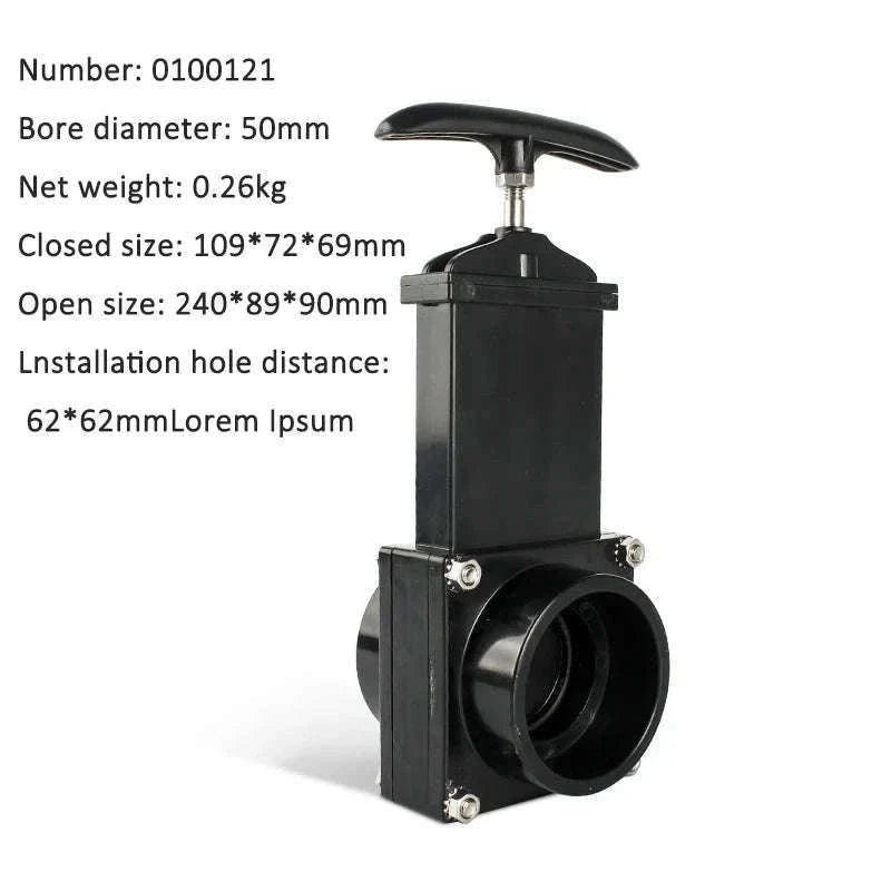 RV Waste Valve for Clean Water and Sewage Tanks-75MM