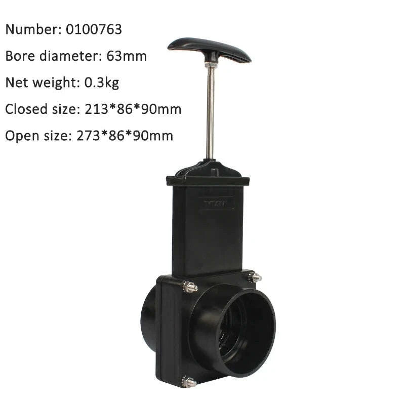RV Waste Valve for Clean Water and Sewage Tanks-75MM