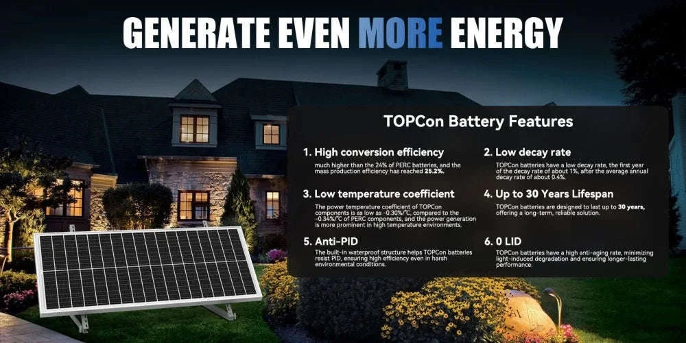 RVPOZWER 100W 12.8V 12BB Solar Cell Monocrystalline Solar Panel High Efficiency Solar Module Charge Battery for RV Trailer-100W / Germany