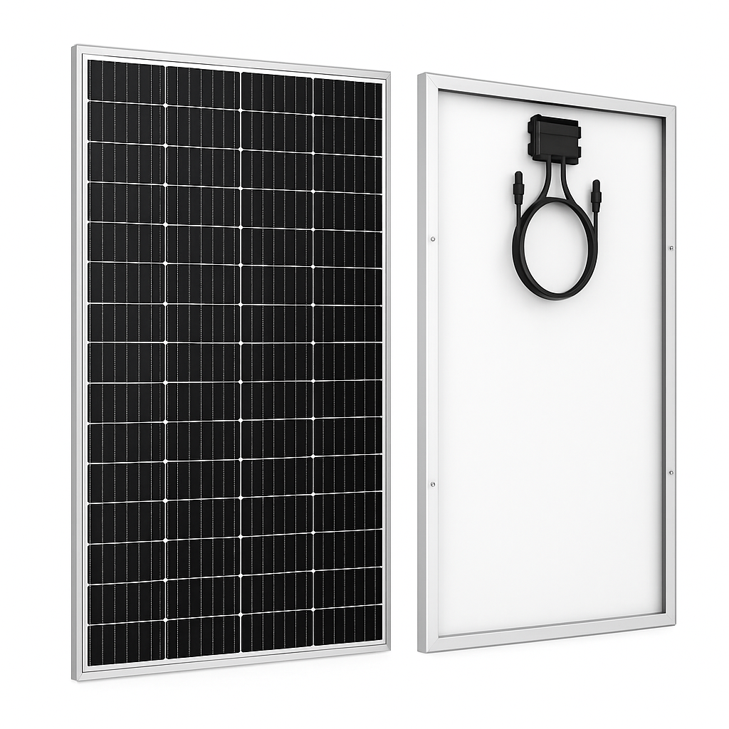 RVPOZWER 100W 12.8V 12BB Solar Cell Monocrystalline Solar Panel High Efficiency Solar Module Charge Battery for RV Trailer