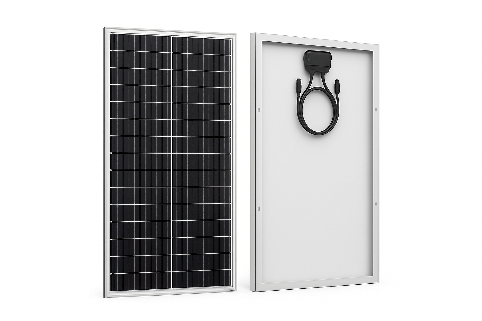 RVPOZWER 100W 12.8V 12BB Solar Cell Monocrystalline Solar Panel High Efficiency Solar Module Charge Battery for RV Trailer