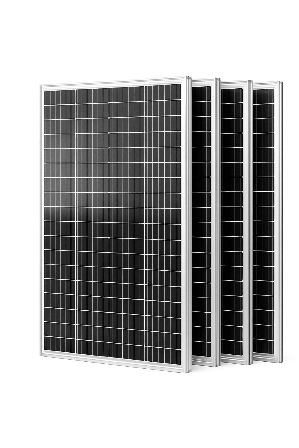 Painel Solar Monocristalino 100W 12V para Autocaravana e Reboque