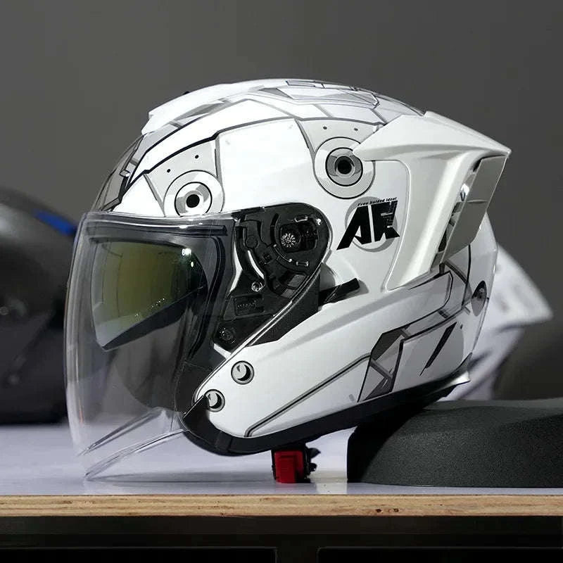 Ryzen RO-5 Unisex Half Motorcycle Helmet-RO-5-K / XL
