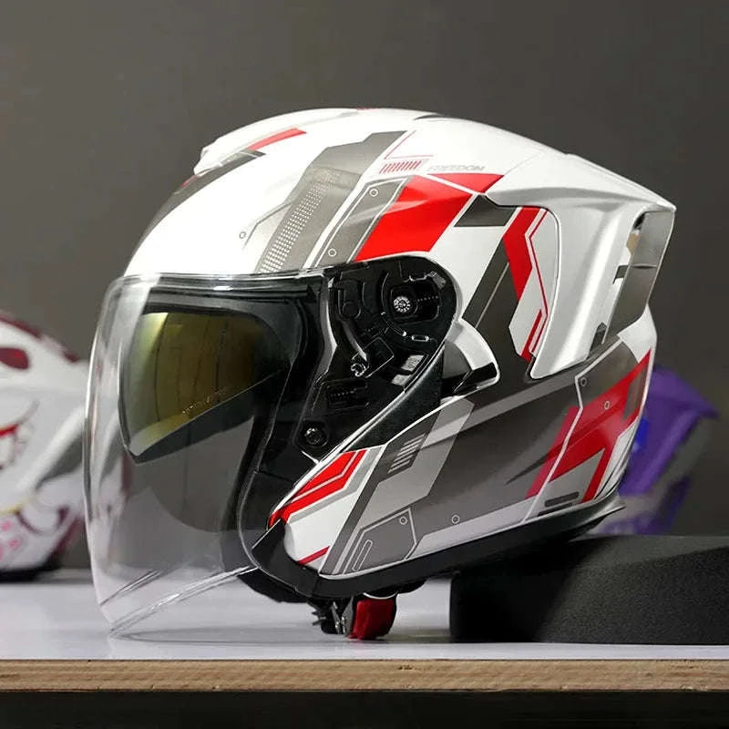 Ryzen RO-5 Unisex Half Motorcycle Helmet-RO-5-K / XL