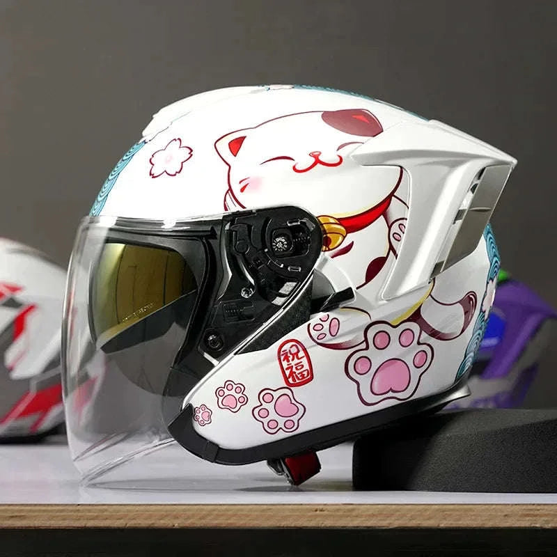 Ryzen RO-5 Unisex Half Motorcycle Helmet-RO-5-K / XL