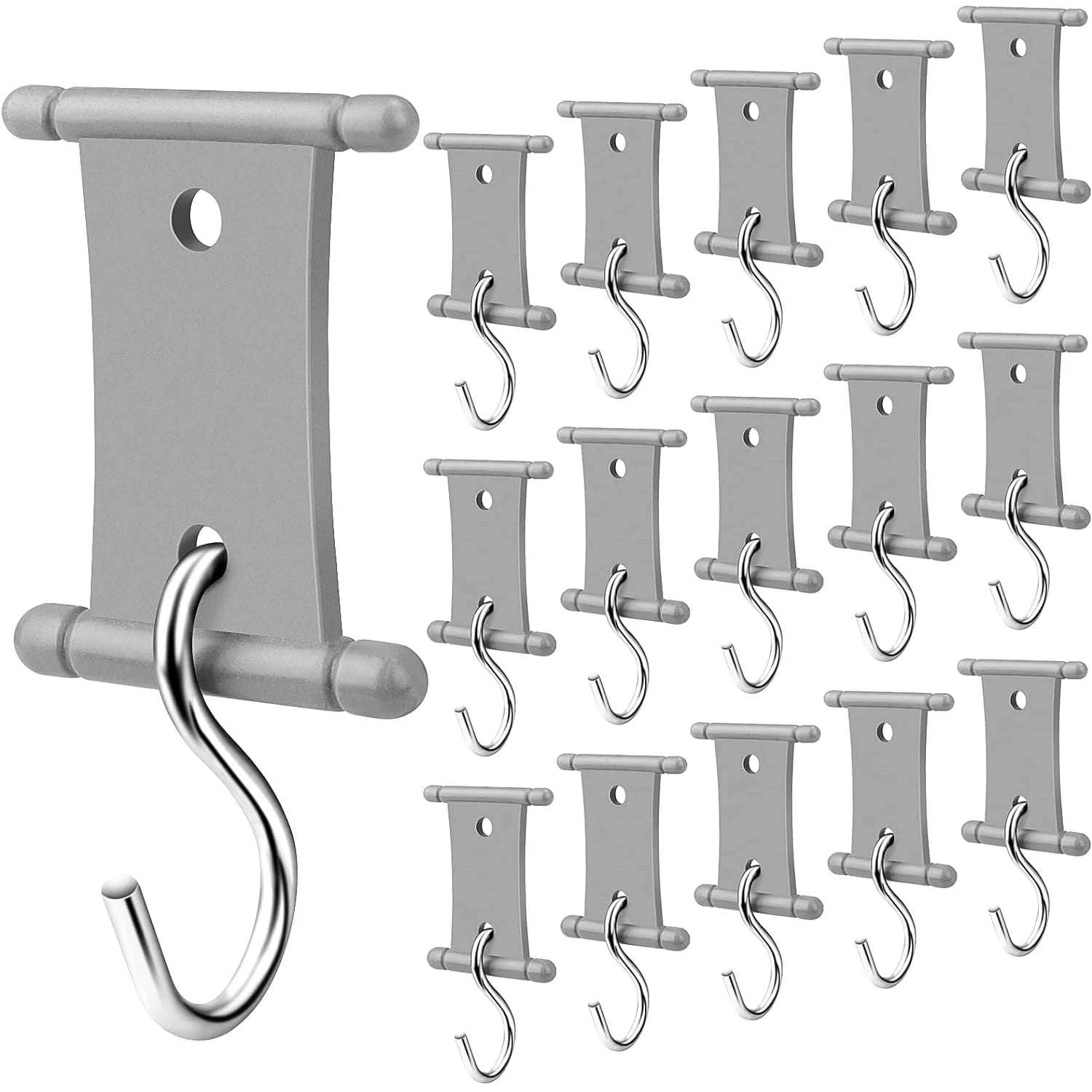 S-Shaped Camping Awning Hooks Clips for RV Tent Hangers-4pcs