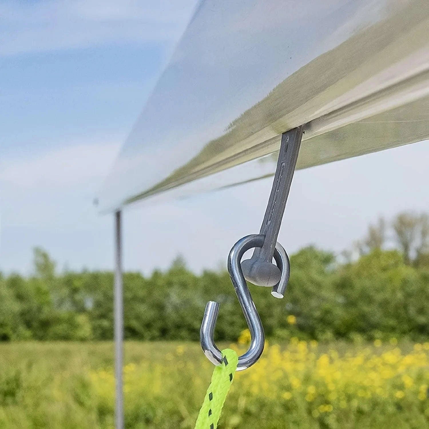 S-Shaped Camping Awning Hooks Clips for RV Tent Hangers-4pcs