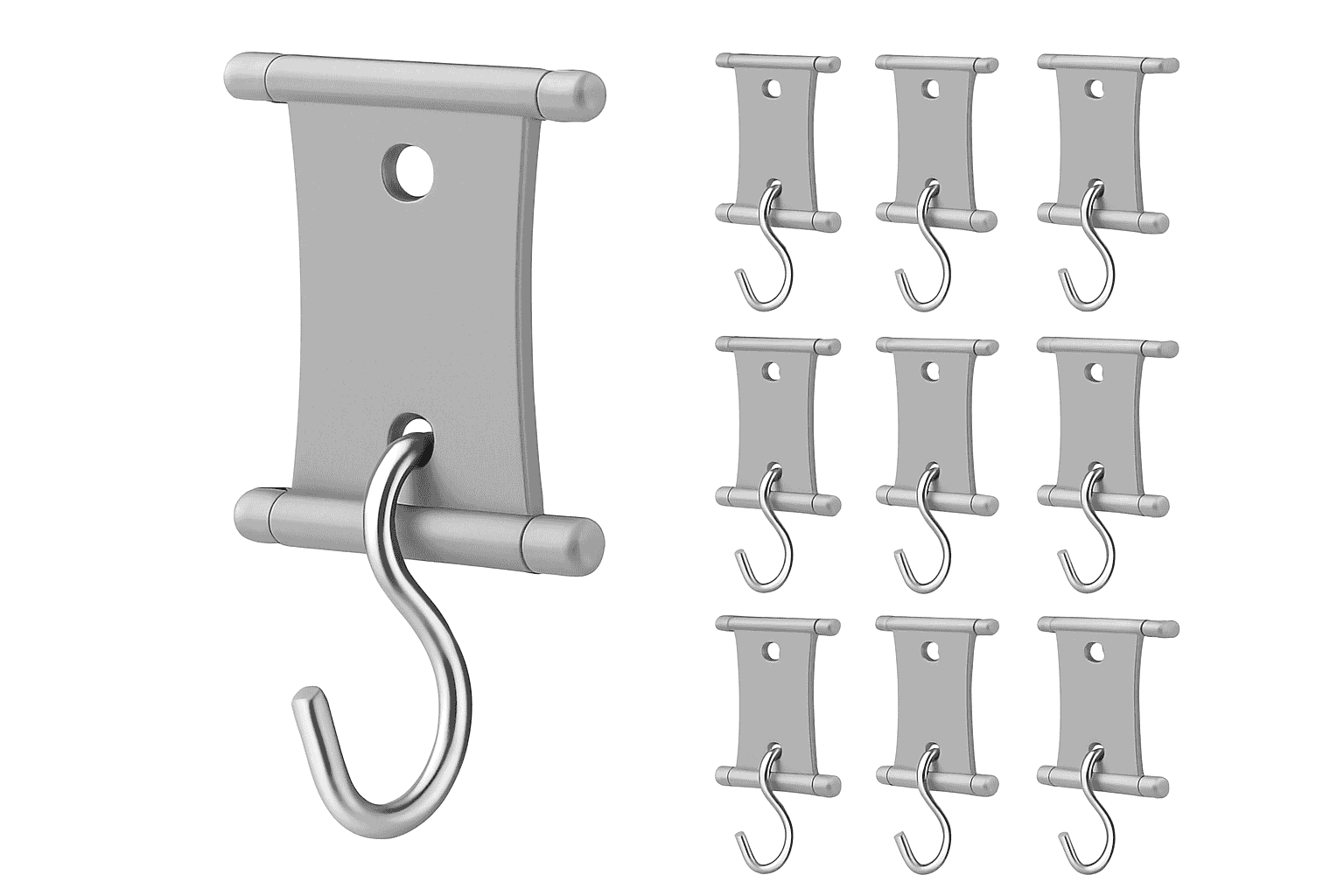 S-Shaped Camping Awning Hooks Clips for RV Tent Hangers-4pcs