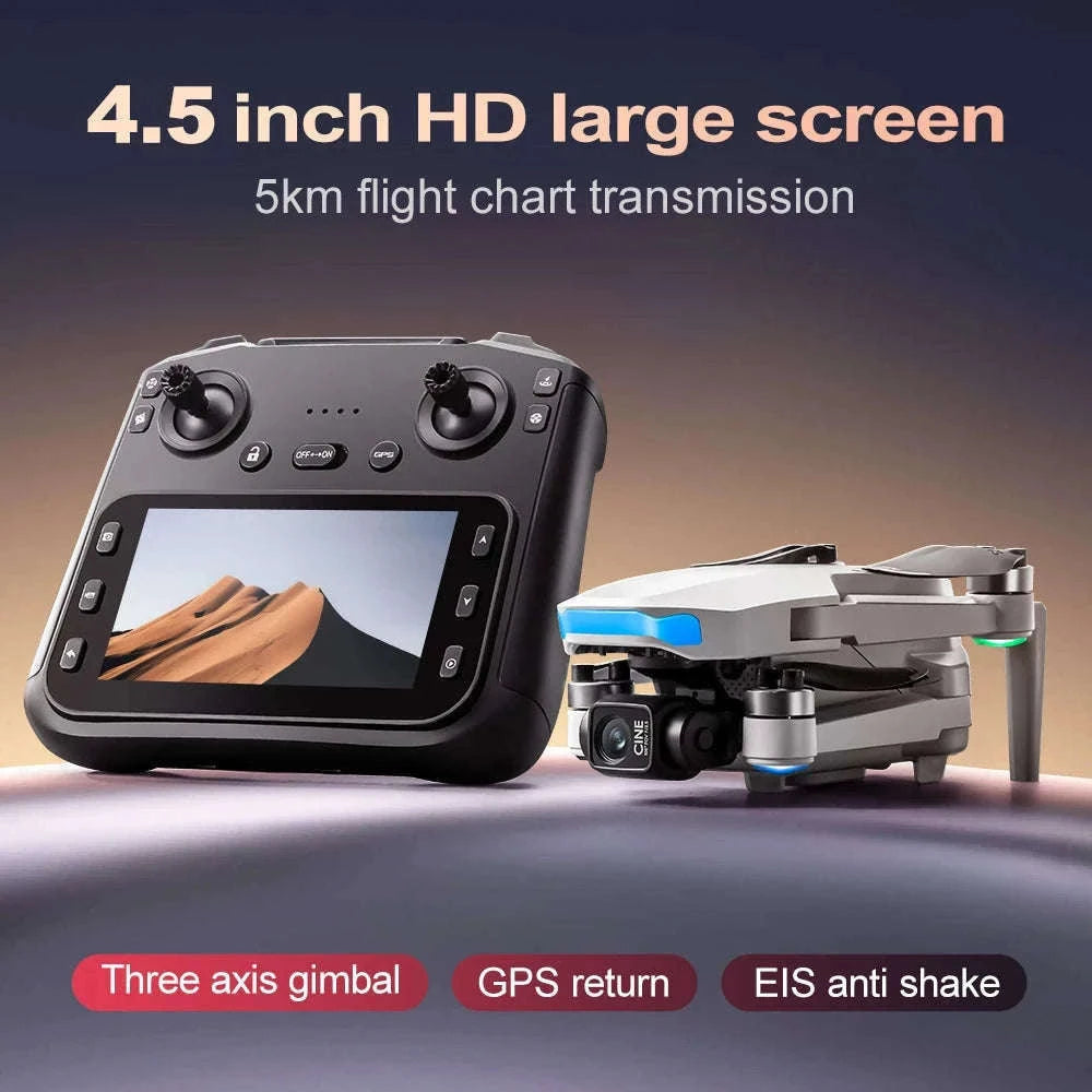 S-X1 MAX GPS Drone with 4K Gimbal Camera and Display Remote-S-X1 Black