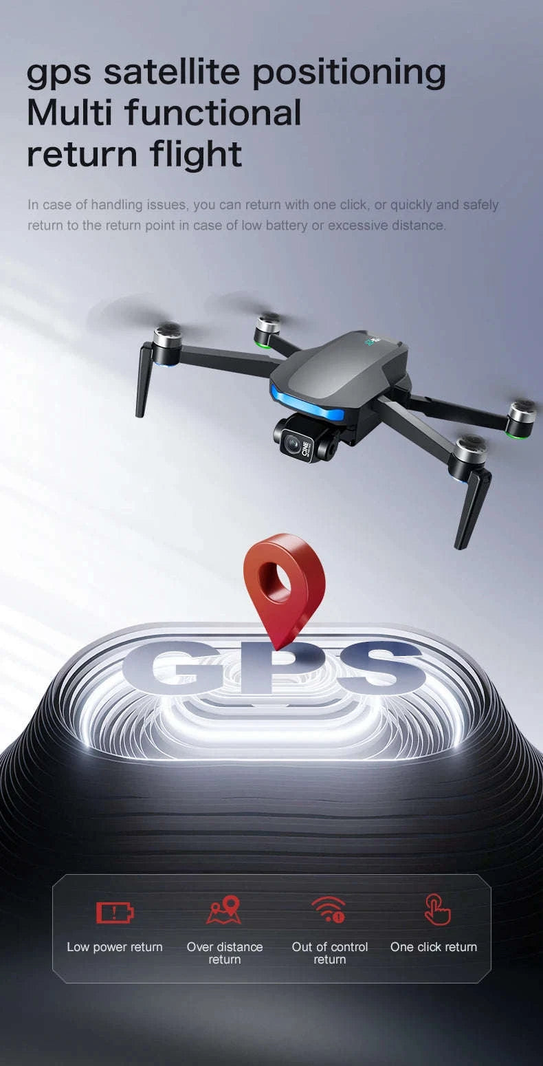 S-X1 MAX Professional GPS Drone with 4K Gimbal Camera-S-X1 Black