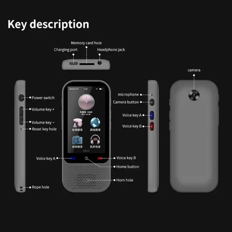 S80 Pro AI Language Translator with 138 Languages and Photo Translation-S80Pro