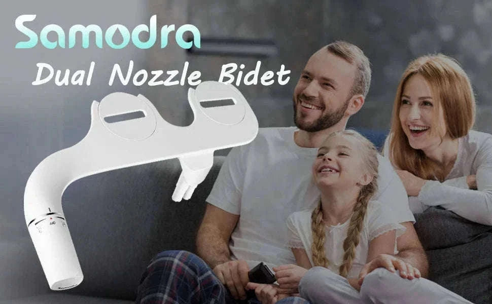 Samodra Dual Nozzle Bidet Sprayer with Right/Left Hand Controls-3-8 Left Hand / GERMANY