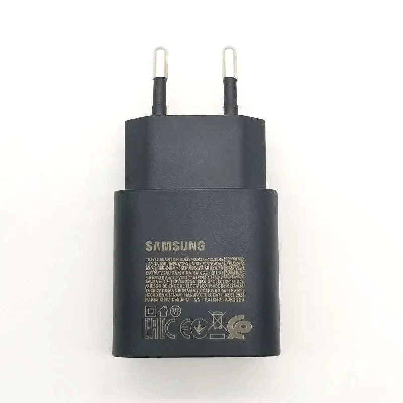 Samsung 25W PD Charger with 1m USB-C Cable-Black-Cable Only