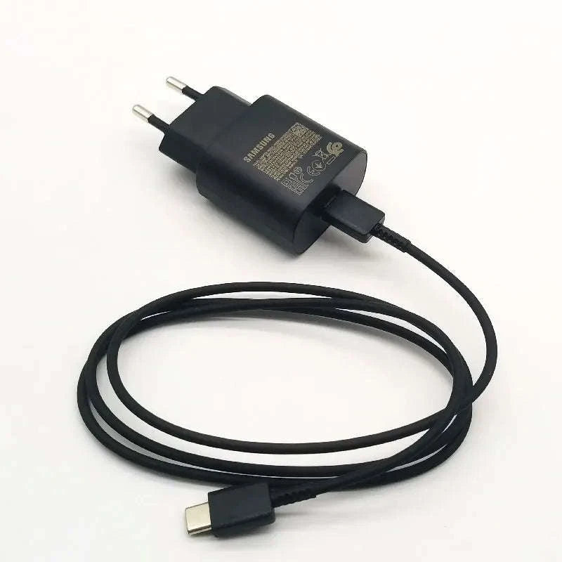 Samsung 25W PD Charger with 1m USB-C Cable-Black-Cable Only