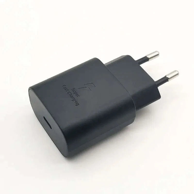 Samsung 25W PD Charger with 1m USB-C Cable-Black-Cable Only