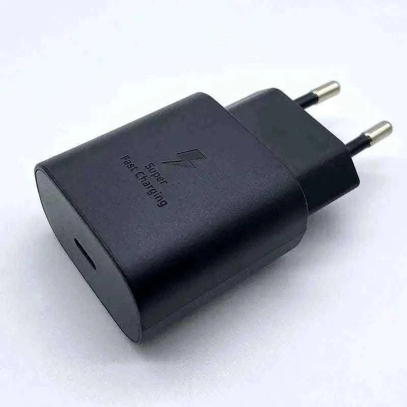 Samsung 25W Super Fast Charger with USB-C Cable-Type C Cable Only