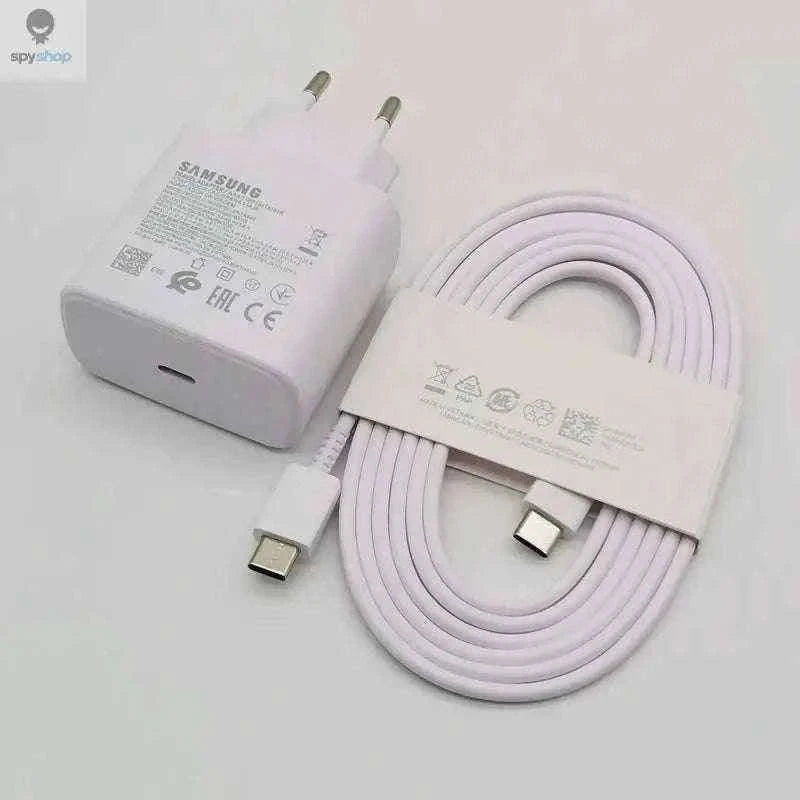 Samsung 45W Super Fast USB-C Charger with Cable-Black-Add 1.8M Cable