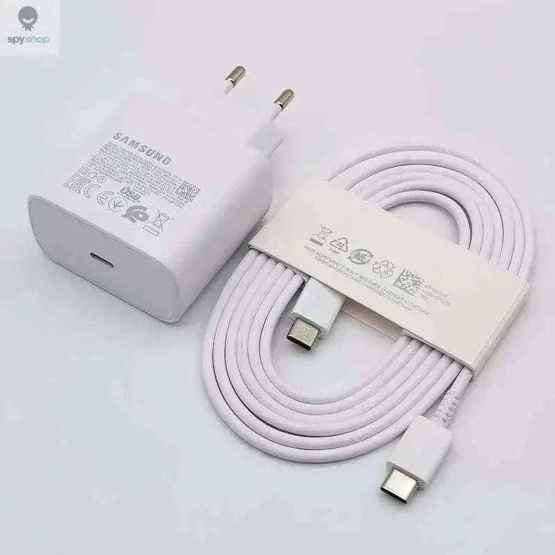 Samsung 45W Super Fast USB-C Charger with Cable-Black-Add 1.8M Cable
