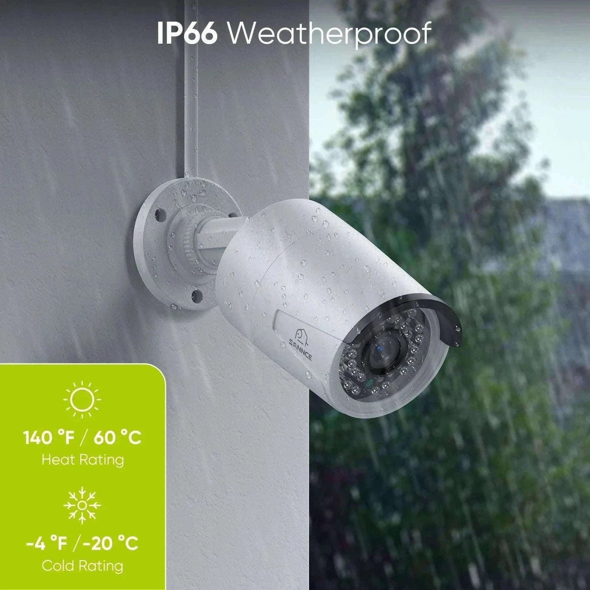 SANNCE 4K 8MP PoE IP Security Camera 2-Pack, Weatherproof-CZECH REPUBLIC