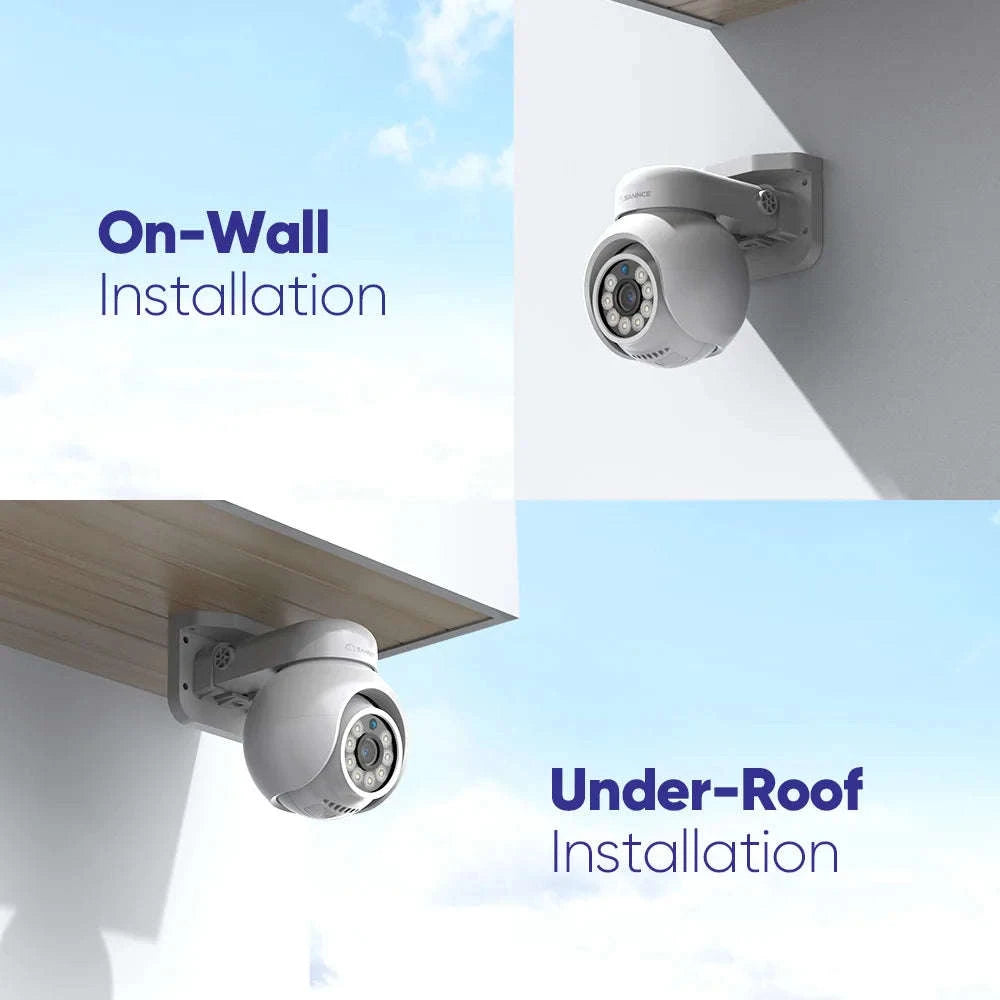 SANNCE 4K PoE Security Camera with Audio, Night Vision, IP66-1Pc Camera / spain