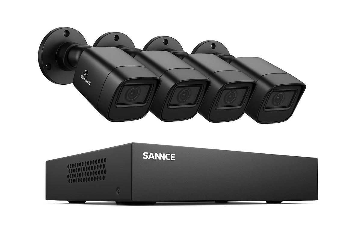 8 Channel 1080P DVR Security Camera System with 4 Cameras