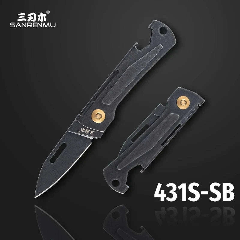 SANRENMU 431S Folding Pocket Knife for Everyday Carry-431S-SF