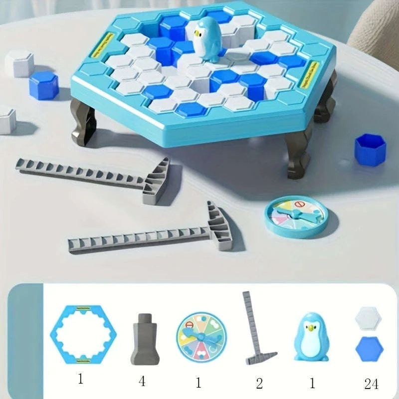 Save the Penguin Ice Tapping Rescue Game-Ice Knocking Toy