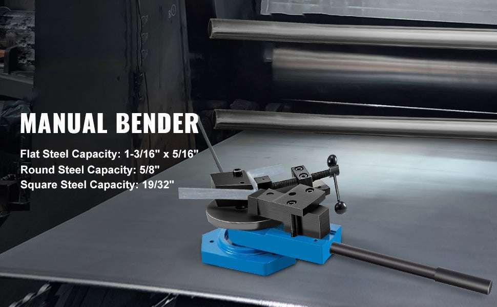 SBG-40 Manual Metal Bender 3-in-1 for Steel, Flat, Round & Square Bars-CZECH REPUBLIC