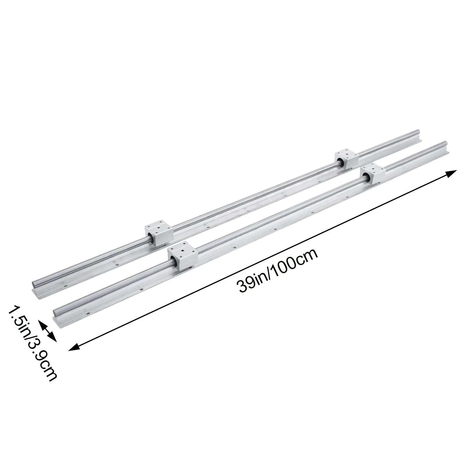 SBR12 Linear Rail Kit 1000mm with 4 Bearing Blocks for CNC-39 in / United States