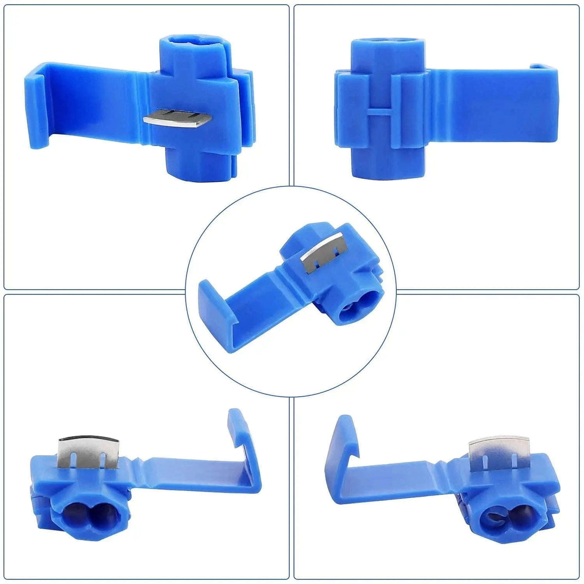 Scotch Lock Quick Splice Wire Connectors 50-Pack AWG 22–18-BLUE / 50PCS