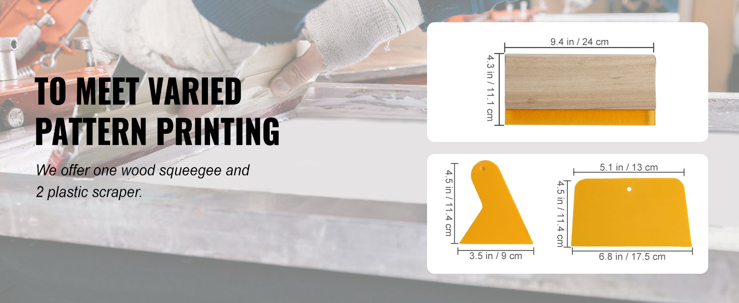 SucceBuy Screen Printing Kit with Aluminum Frames and Mesh