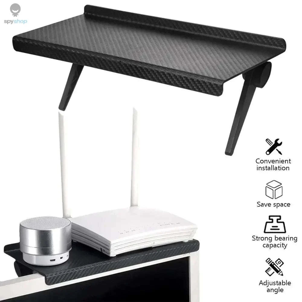 Screen Storage Rack – Space‑Saving Shelf for TV and Computer Setups-large 26x11.5cm