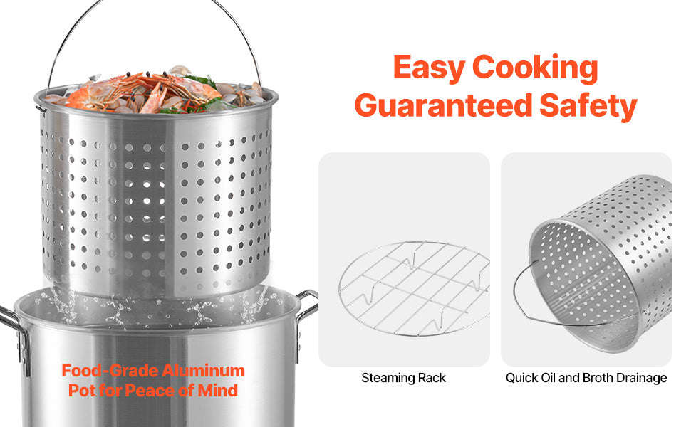 Seafood Boiling Kit with Strainer-100QT / United States