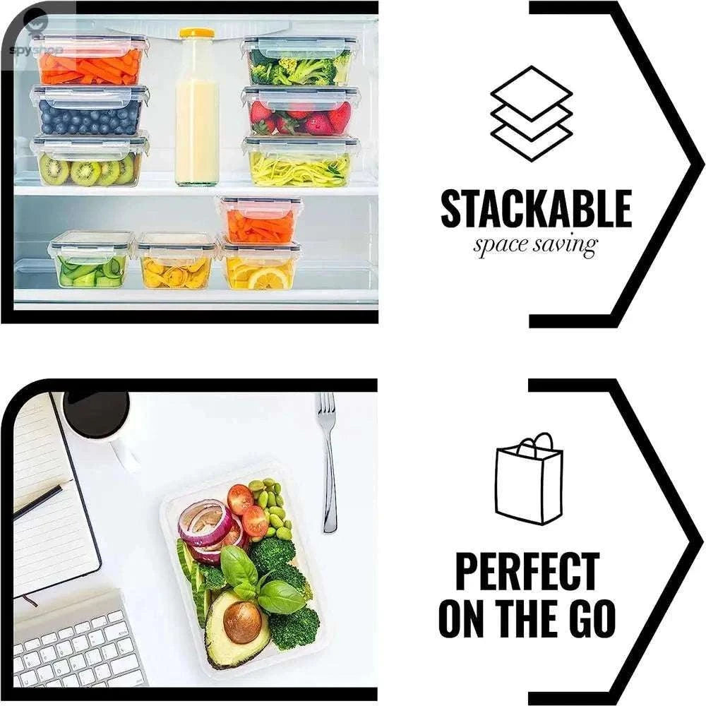 Sealed Rectangular Refrigerator Storage Box – Airtight, Stackable Food Organizer-