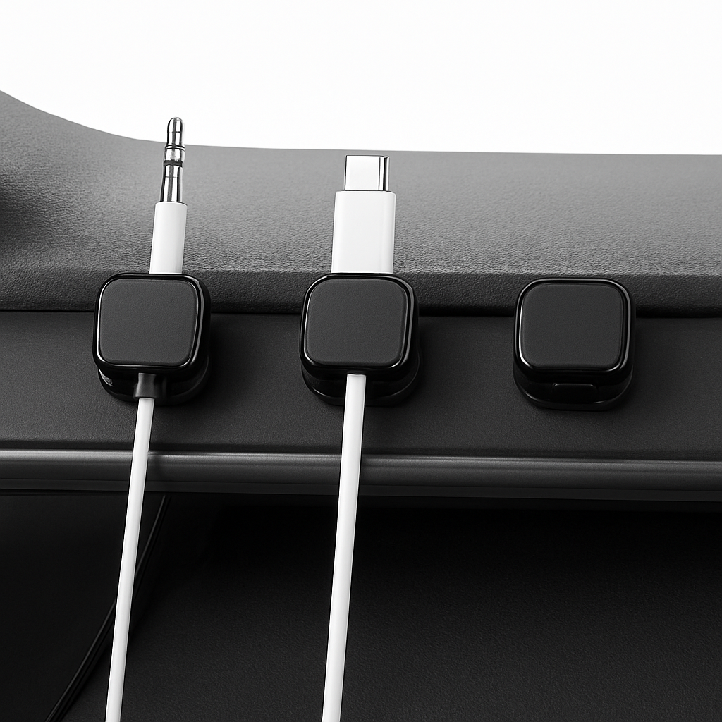 10-Piece Self-Adhesive Magnetic Cable Clips