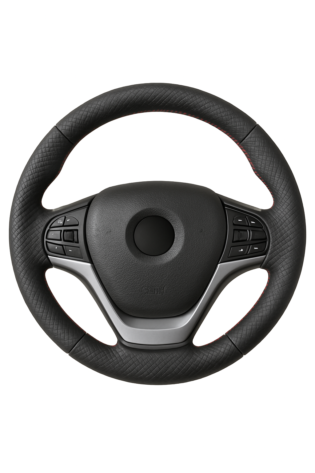 38cm Faux Leather Steering Wheel Cover