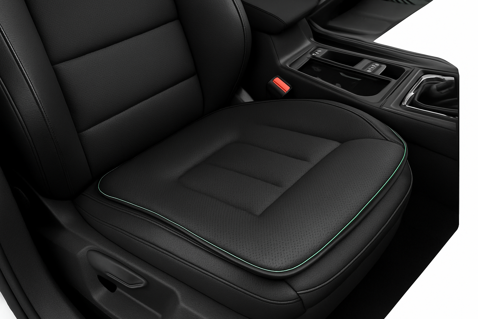 Car Seat Cushion with Leg Support, Breathable Seat Extender, Anti-Slip Seat Protection Cover