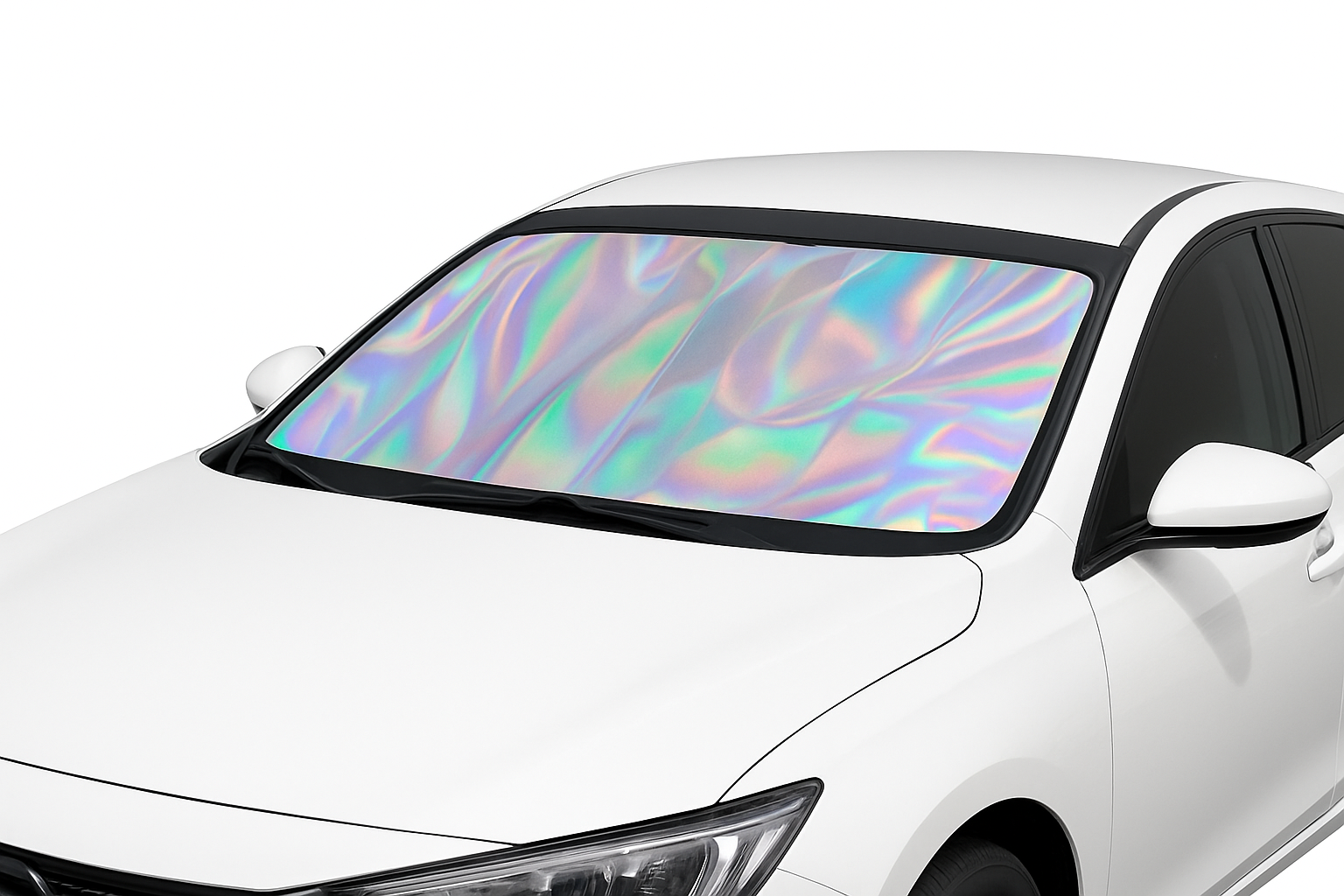 Car Windshield Sun Shade UV-Reflective Laser Layer