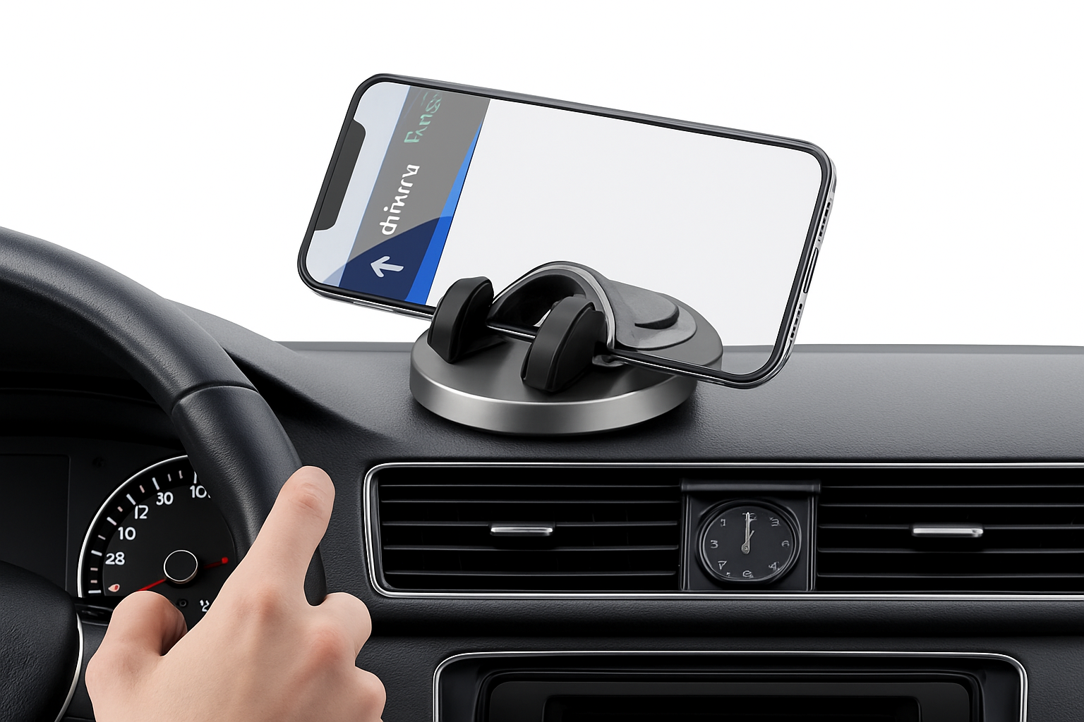 Head-Up Dashboard Phone Holder with 360-Degree Rotation