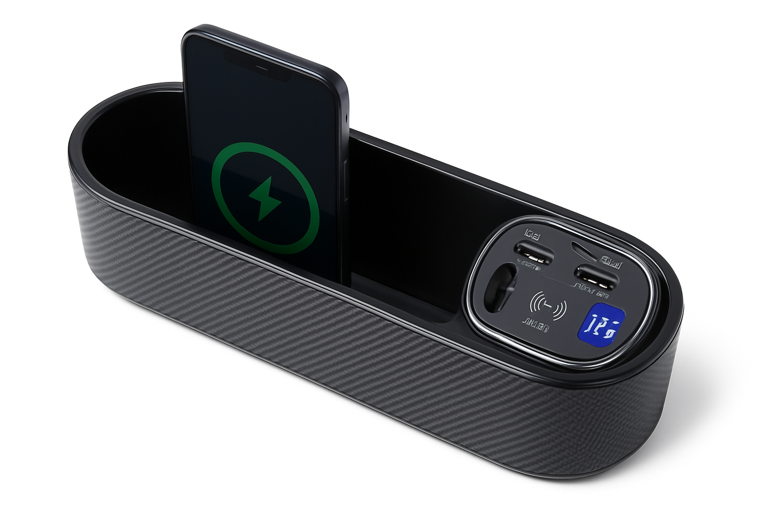 Wireless Charging Car Seat Gap Organizer