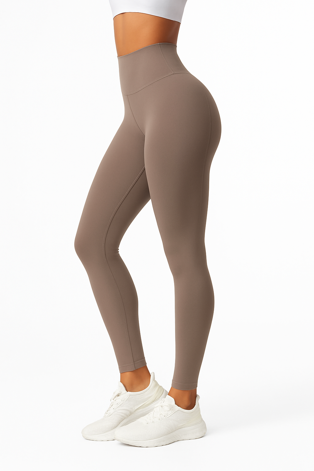 Sømløse leggings med høj talje og hofte-løftende støtte