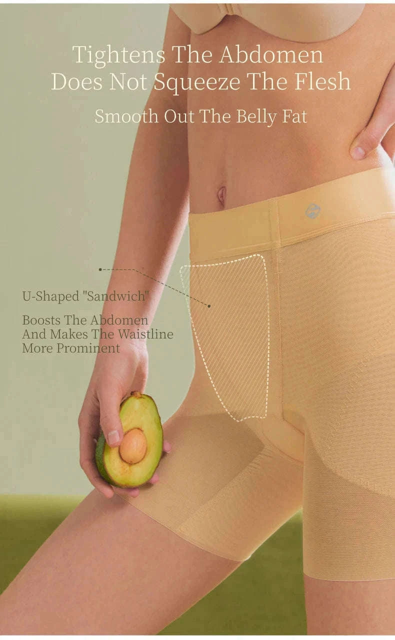Seamless Tummy Control Shaper Shorts for Women (Thin, Firm Hold)-Summer-Black-N162 / S